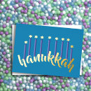 Recherche de bougies bleues vœux cartes Menorah