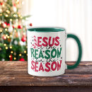 Search for jesus is the reason mugs Typography
