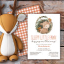 Search for fawn baby shower invitations Modern simple