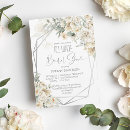 Search for all white bridal shower invitations Elegant