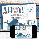 Recherche de ahoy baby boy shower invitations Bleu