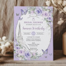 Recherche de purple floral bridal shower invitations Bride