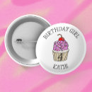 Recherche de cerise badges Fille d'anniversaire