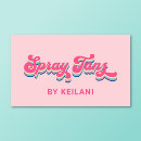 Search for spray tan business cards Pink