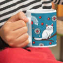 Recherche de style japonais tasses Rouge