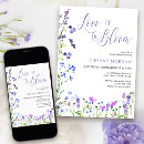 Recherche de purple bridal shower invitations L'amour est en fleur