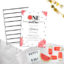 Recherche de rouge pastèque invitations Un dans un melon