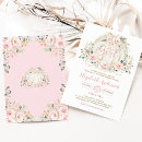 Search for white pumpkin baby shower invitations Pink gold