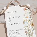 Search for watercolor wildflower wedding invitations Terracotta