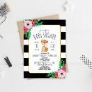 Search for black and white stripes baby shower invitations Pattern