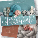 Search for hello world birth announcement cards Boy