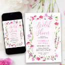Search for feminine bridal shower invitations Watercolor