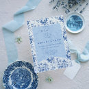 Search for french bridal shower invitations Blue and white
