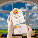 Search for sunflower and roses wedding invitations Yellow