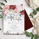 Search for burgundy and pink baby shower invitations Blush