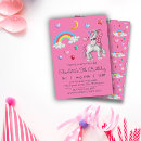 Search for printable unicorn invitations Girls