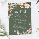 Search for rustic floral bridal shower invitations Boho chic
