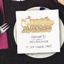Search for just married napkins Calligraphy