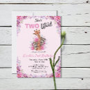 Search for safari animals 2nd birthday invitations Floral