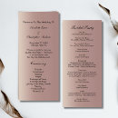 Search for rose gold wedding programs Trendy