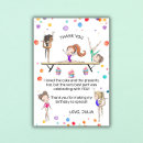Search for gymnastics thank you cards Girl