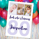 Search for purple 80th birthday invitations Simple