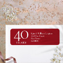 Search for forty return address labels Fortieth