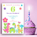 Search for yellow dinosaur invitations Pink