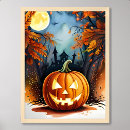 Search for pumpkin painting posters Moon