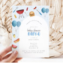 Search for bbq baby boy shower invitations Bun in the oven