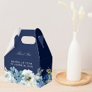Search for navy blue favour boxes Watercolor flowers