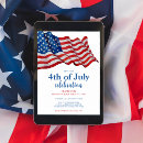 Search for blue 4th of july invitations Usa