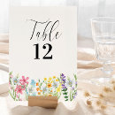 Recherche de floral mariage table cartes Fleur sauvage