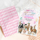 Recherche de poney pourpre cartes postales Girl