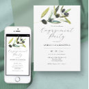 Search for classy engagement party invitations Watercolor