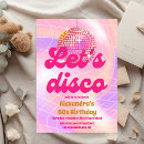 Search for disco 60th birthday invitations Modern
