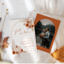 Search for fall in love bridal shower invitations Terracotta