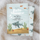 Search for shark baby boy shower invitations Ocean