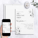 Search for black and white 50th birthday invitations Adult birthday party
