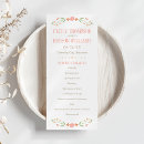 Search for coral wedding programs Elegant