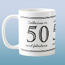 Search for elegant 50th birthday mugs Script