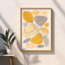 Recherche de motif jaune gris posters Moderne