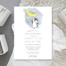 Search for bird baby shower invitations penguin