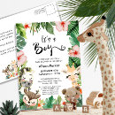Recherche de jungle baby boy shower invitations Verdure