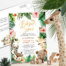 Recherche de menu baby shower invitations Safari