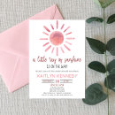 Recherche de soleil baby shower invitations Simple moderne