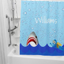 Search for shark shower curtains Nautical