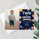 Search for outer space party invitations Two the moon