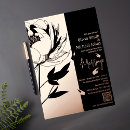 Recherche de rose gold and black invitations Élégant