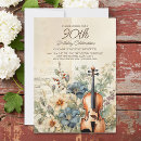 Search for violin invitations Floral